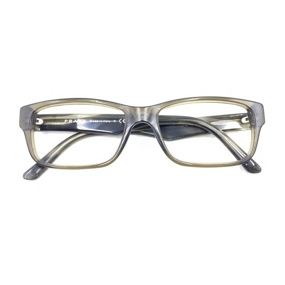 Prada VPR 16M 0AQ-1O1 Translucent Olive Green Eyeglasses Frames 53-16 140 Italy - Picture 12 of 12